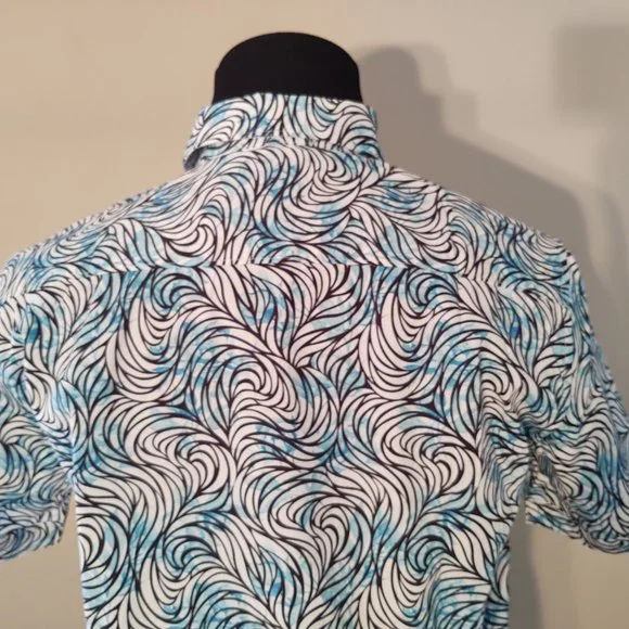 ROBERT GRAHAM GLEESON MEN'S SHORT SLEEVE CASUAL DRESS SHIRT - SIZE SMALL - Picture 6 of 7